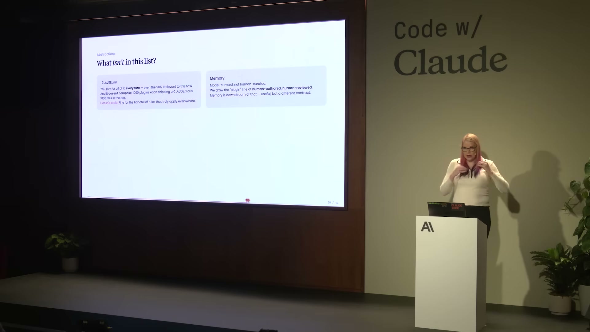 What isn't in this list — CLAUDE.md and Memory