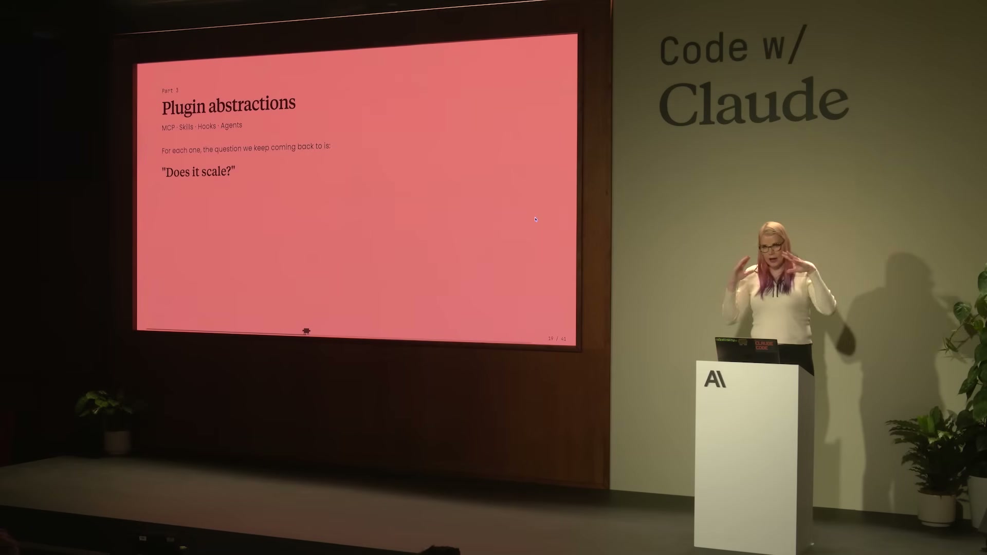 Plugin abstractions — MCP · Skills · Hooks · Agents — Does it scale?