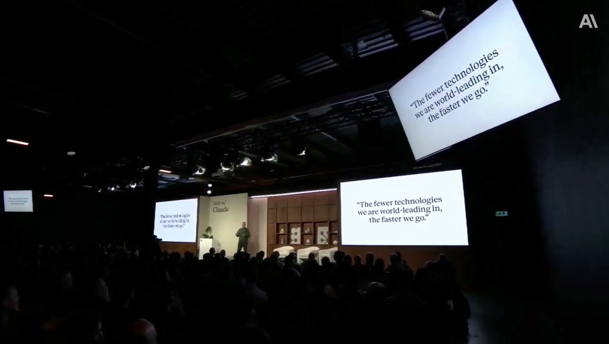 Spotifyカンファレンス会場 — 'The fewer technologies we are world-leading in, the faster we go'