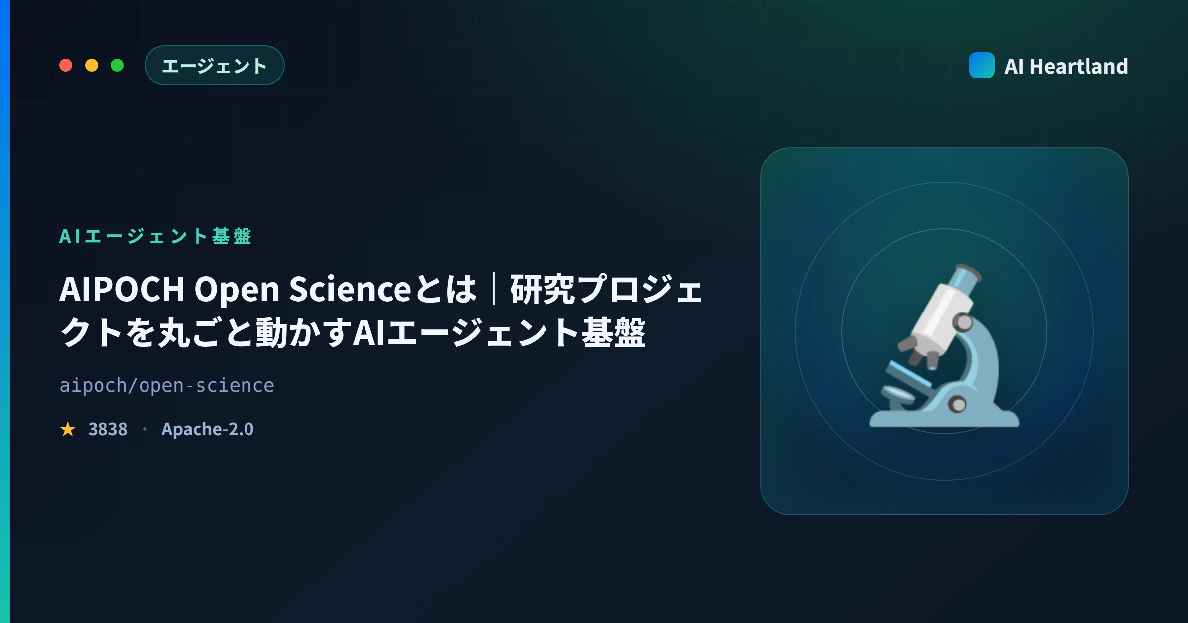 AIPOCH Open Scienceとは｜研究プロジェクトを丸ごと動かすAIエージェント基盤を検証