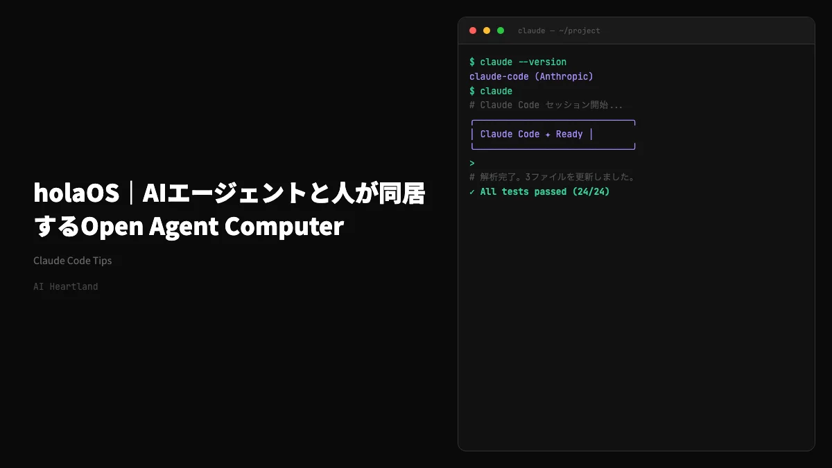 holaOS｜AIエージェントと人が同居するOpen Agent Computer、Workspace中心設計を解読 - AIツール日本語解説 | AI Heartland