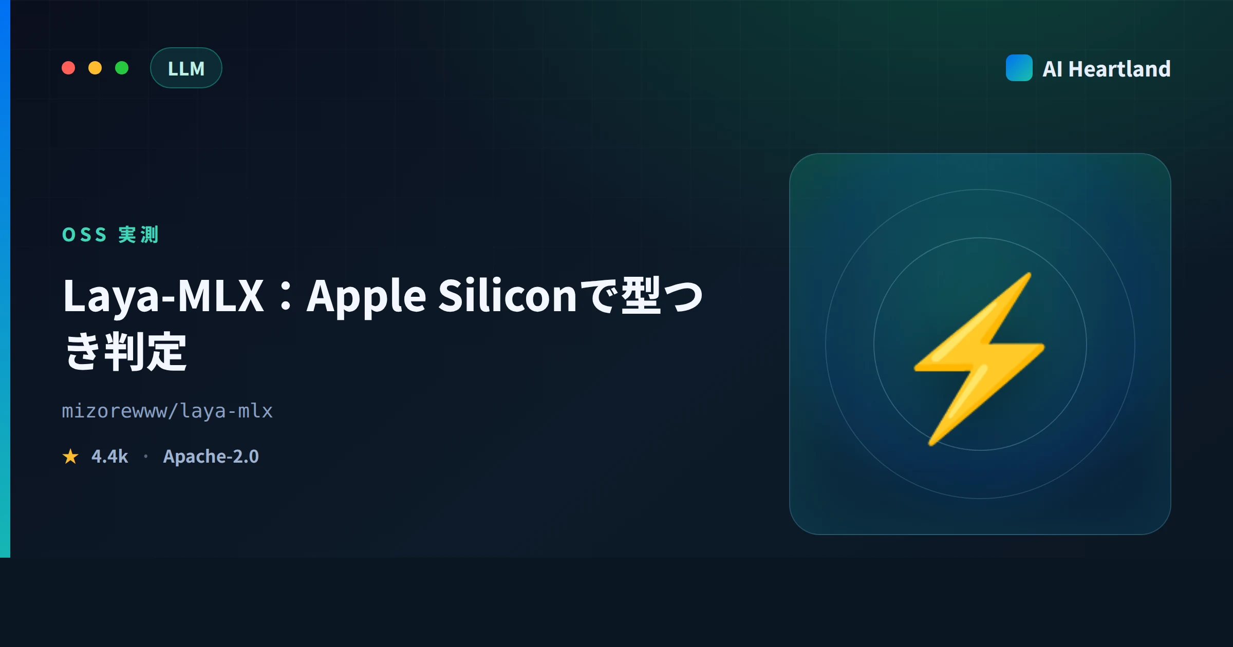 Laya-MLXとは｜Apple SiliconでLayaの型つき判定を7〜13msで動かすMLX移植を実測
