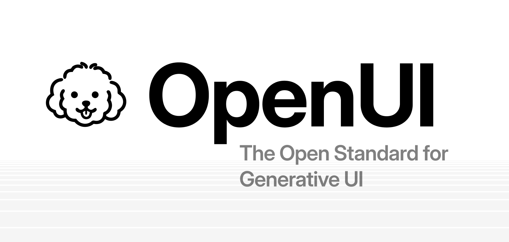 OpenUI — The Open Standard for Generative UI（公式バナー）