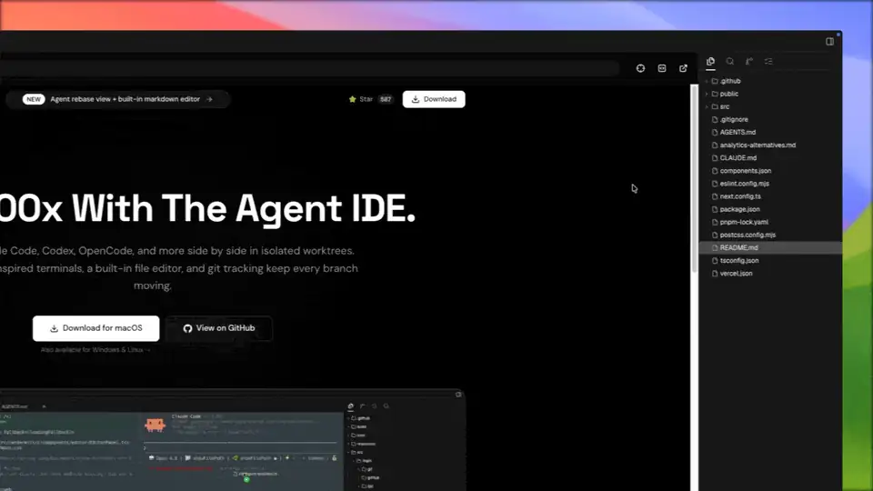 Orcaの内蔵ブラウザとDesign Mode。UI要素をクリックしてHTML/CSS/スクショをプロンプトに送れる