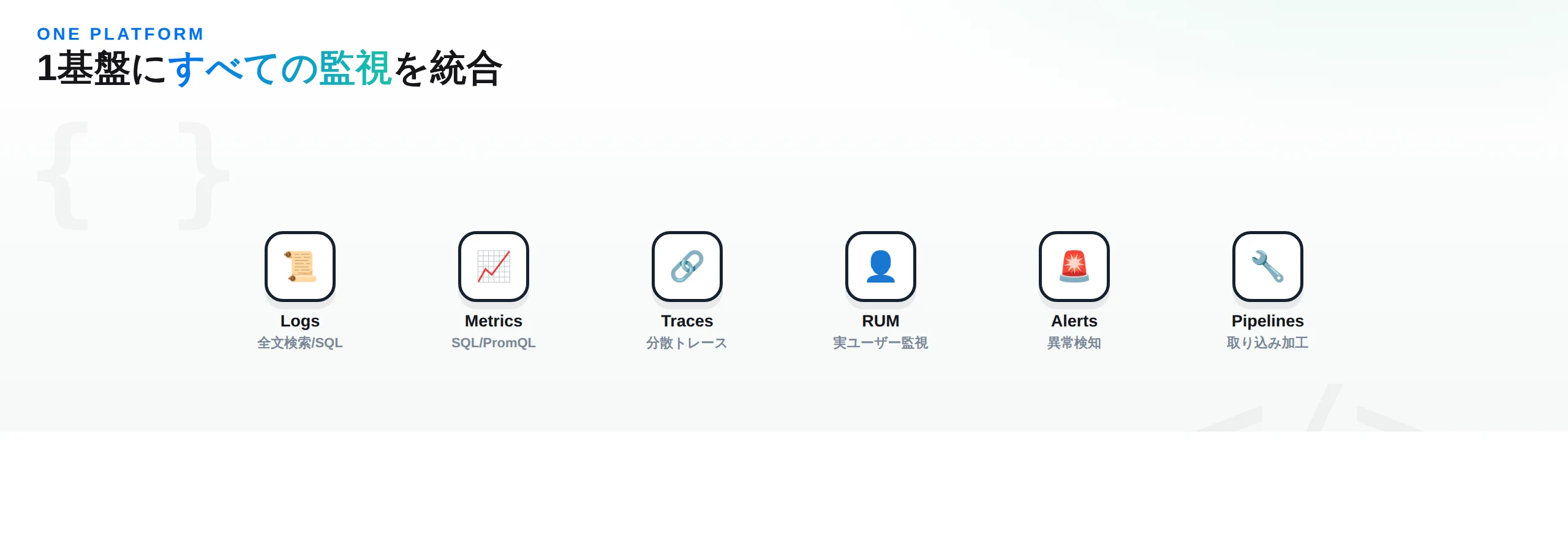 OpenObserveが統合する機能：Logs/Metrics/Traces/RUM/Alerts/Pipelines